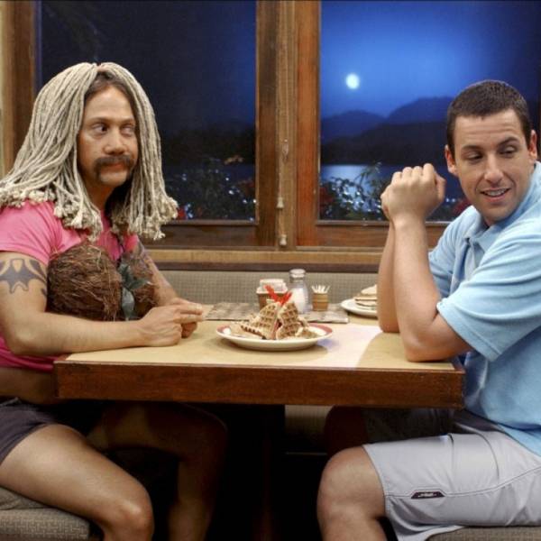 Adam Sandler, Bob Barker Recreate 'Happy Gilmore' Fight for Charity ...