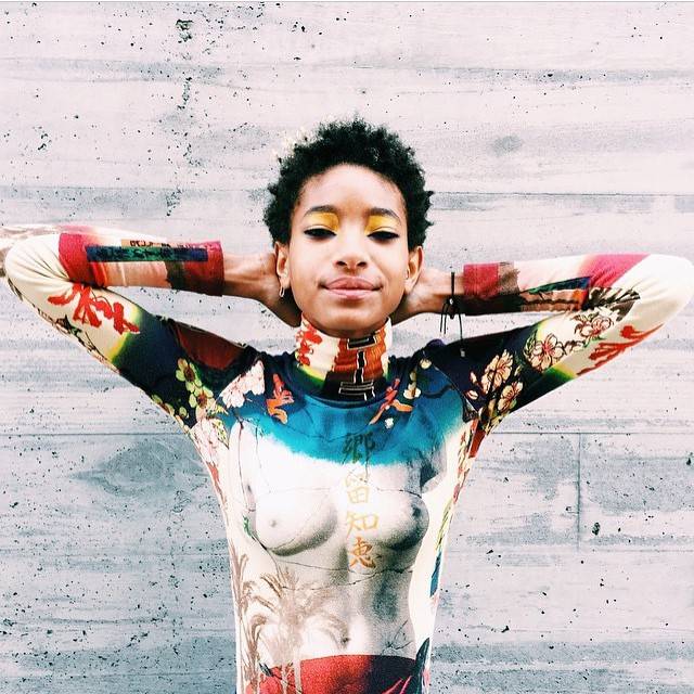 Willow Smith posted a topless photo on INstagram