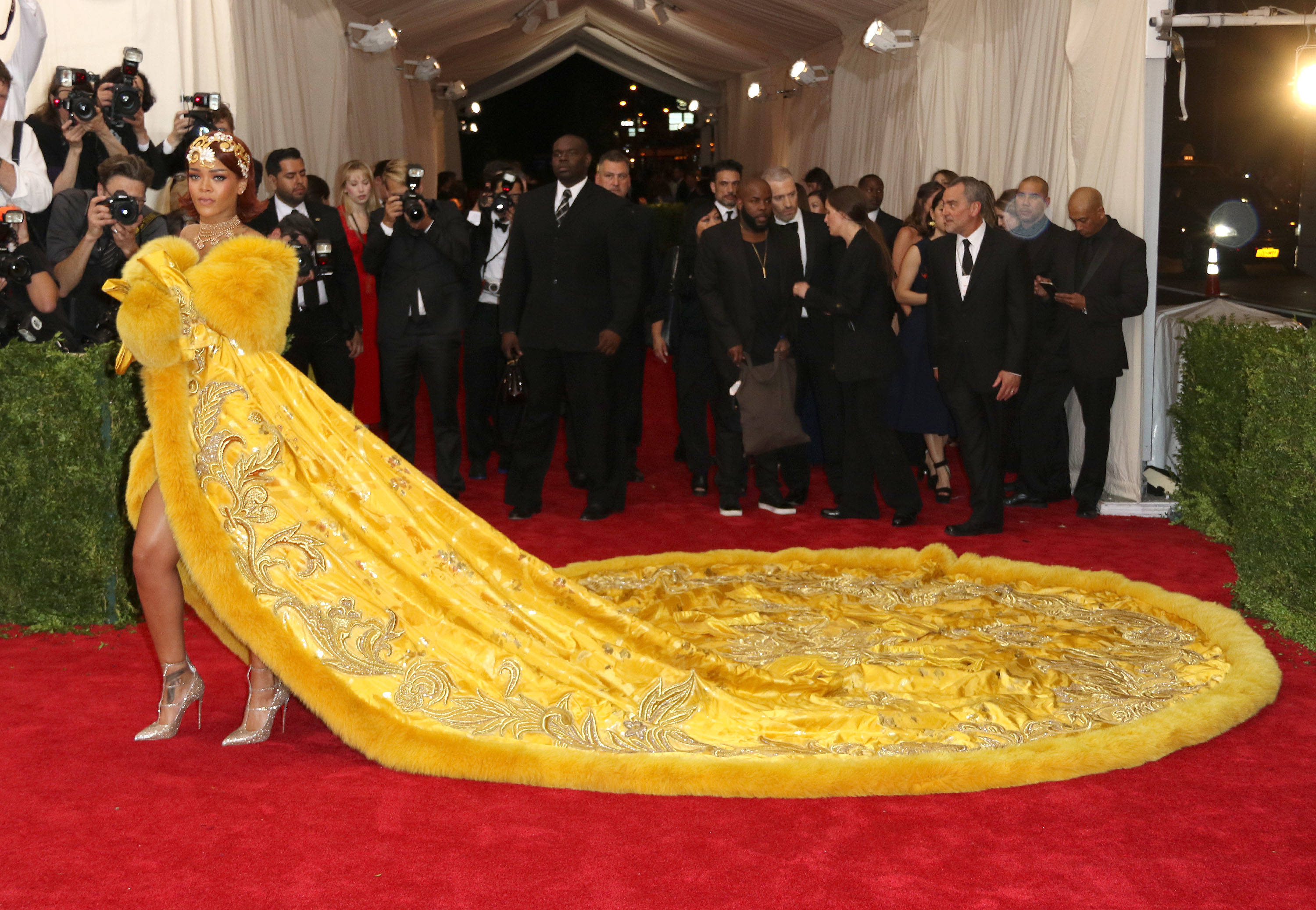 Rihanna Met Gala Pizza Dress